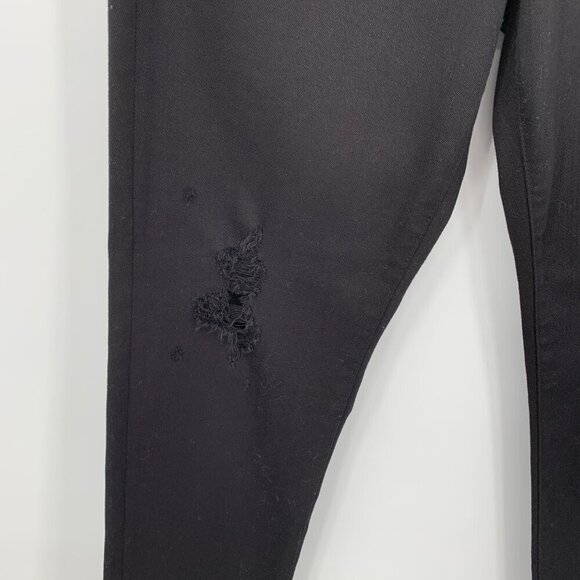 AG Adriano Goldschmied Alexxis jeans slim straight black denim distressed new 31 - Picture 4 of 9